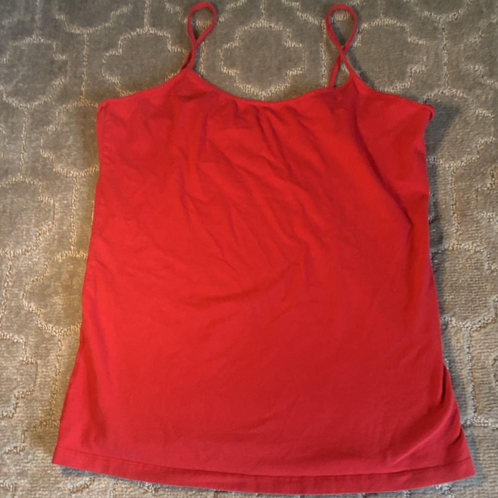 No Boundaries Red Juniors XL/XG‎ Camisole Tank Top Cotton Spandex Stretch
